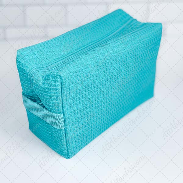 Waffle Weave Cosmetic Bag