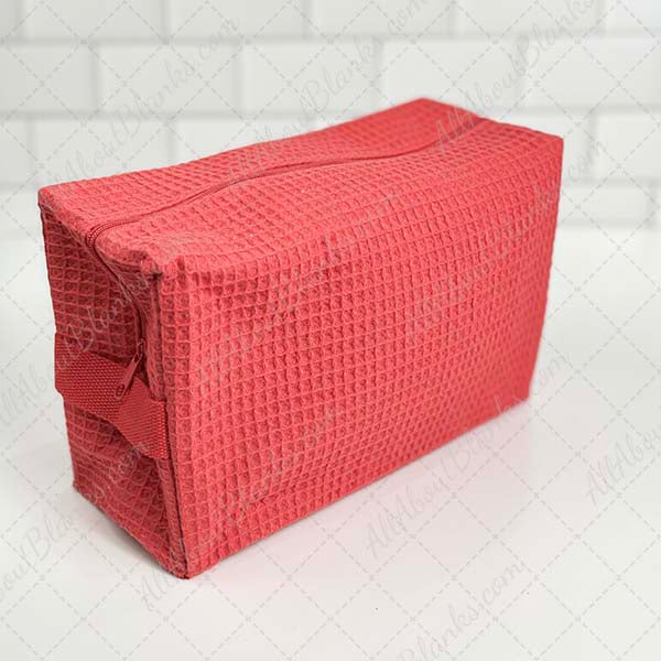 Waffle Weave Cosmetic Bag