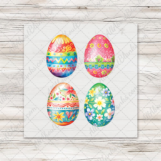 Watercolor Easter Eggs - COCKTAIL NAPKIN SIZE