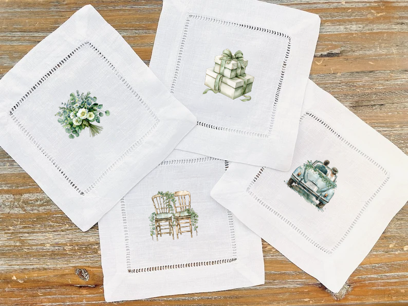 Wedding 2 - COCKTAIL NAPKIN SIZE