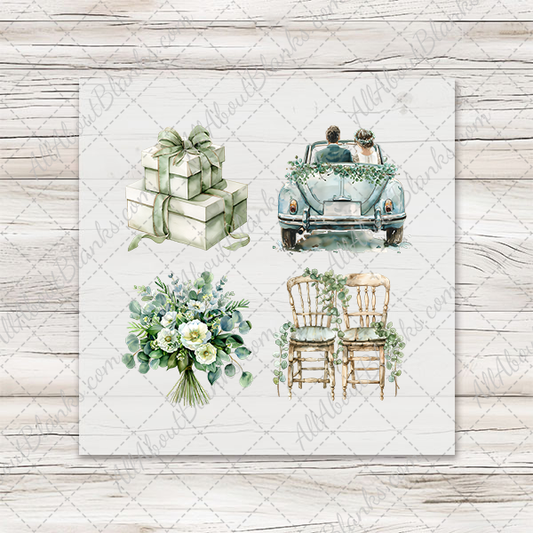 Wedding 2 - COCKTAIL NAPKIN SIZE