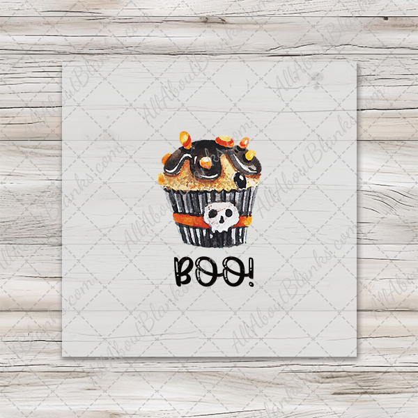 Halloween Cupcake - Boo Transfer