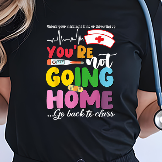 Funny School Nurse Transfer - T-SHIRT SIZE