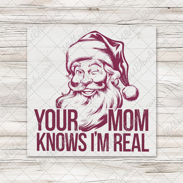Your Mom Knows I'm Real Transfer - T-SHIRT SIZE