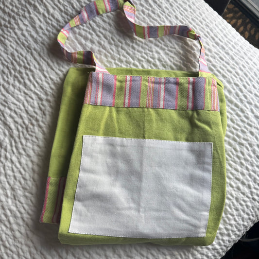 Spring Stripes Apron - Spring Green