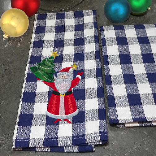 Christmas Kitchen Towels Buffalo Check Plaid Dish Towels Winter