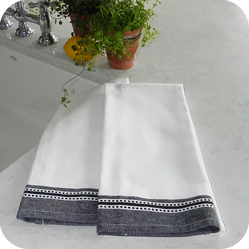 Hand Towels White Premium | Dobby Border | Hotel Towels & Linens