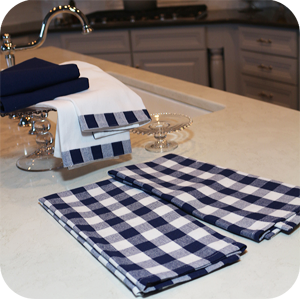 Buffalo Red & Natural Waffle Weave Kitchen Towel - Napkins2go