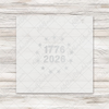 250 Vertical Distressed Flag Transfer - T-SHIRT SIZE