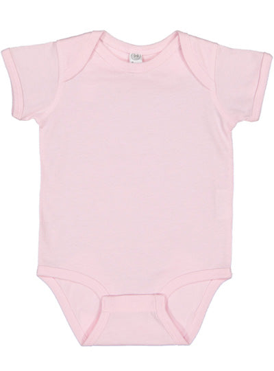 Fine Jersey Ribbed Knit Baby Onesie