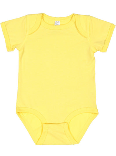 Fine Jersey Ribbed Knit Baby Onesie