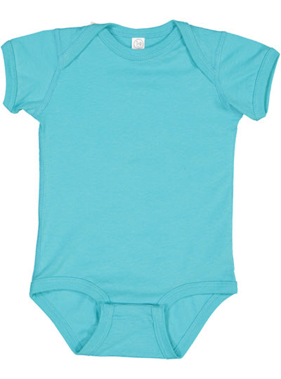 Fine Jersey Ribbed Knit Baby Onesie