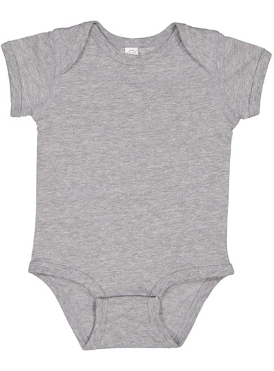 Fine Jersey Ribbed Knit Baby Onesie