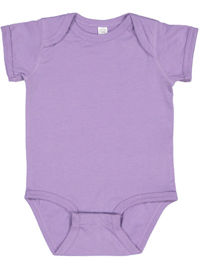 Fine Jersey Ribbed Knit Baby Onesie