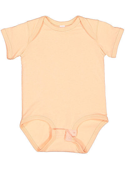 Fine Jersey Ribbed Knit Baby Onesie