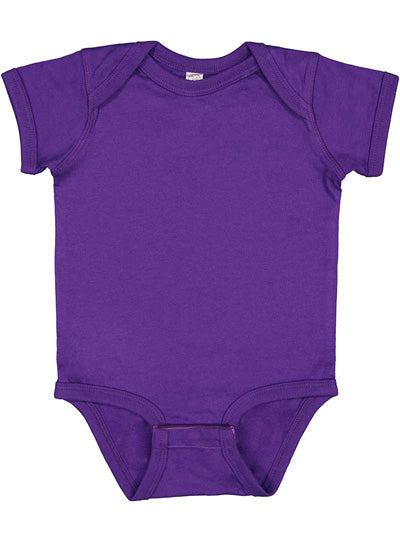 Fine Jersey Ribbed Knit Baby Onesie