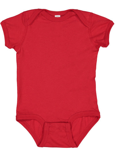 Fine Jersey Ribbed Knit Baby Onesie