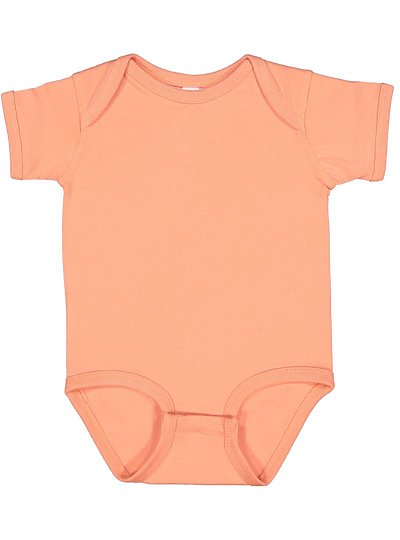 Fine Jersey Ribbed Knit Baby Onesie