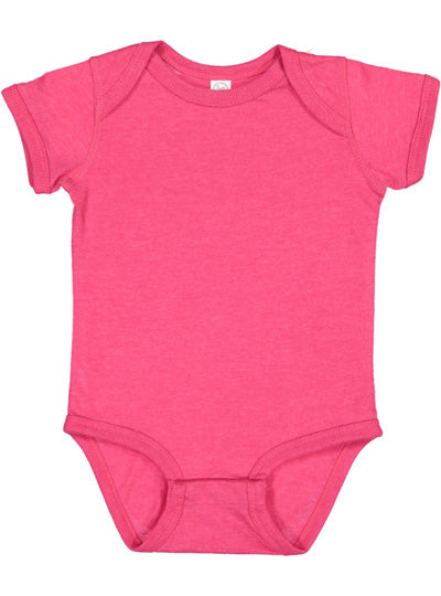 Fine Jersey Ribbed Knit Baby Onesie