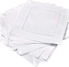 6x6 Hemstitched Cocktail Napkins, One Dozen