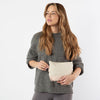 Canvas Zippered Make-Up Bag - October