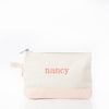 Canvas Zippered Make-Up Bag - October