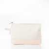 Canvas Zippered Make-Up Bag - October