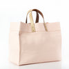Canvas Utility Tote with Leather Handles