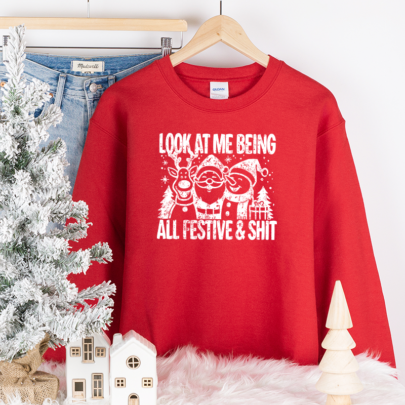 Festive & Shit T-Shirt Transfer