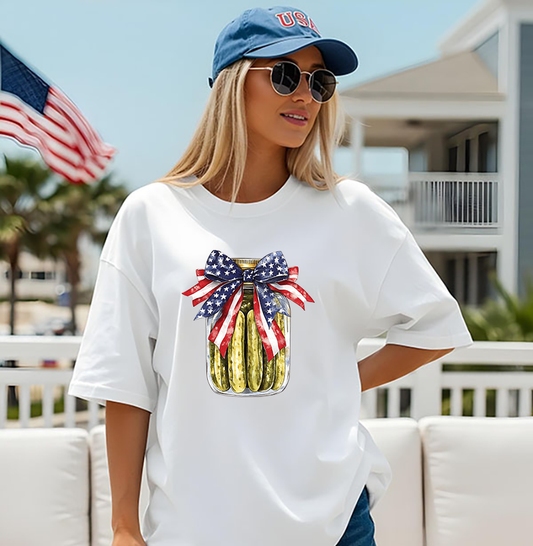 American Pickle Jar Transfer - T-SHIRT SIZE