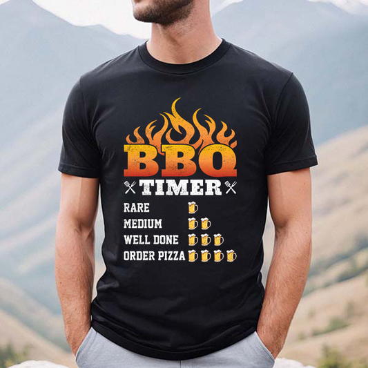 BBQ Timer DTF Transfer - T-SHIRT SIZE