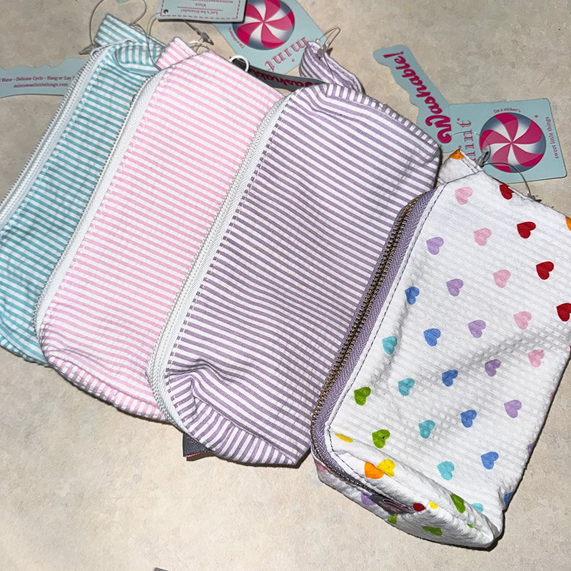 Seersucker Mini Baguette Bag