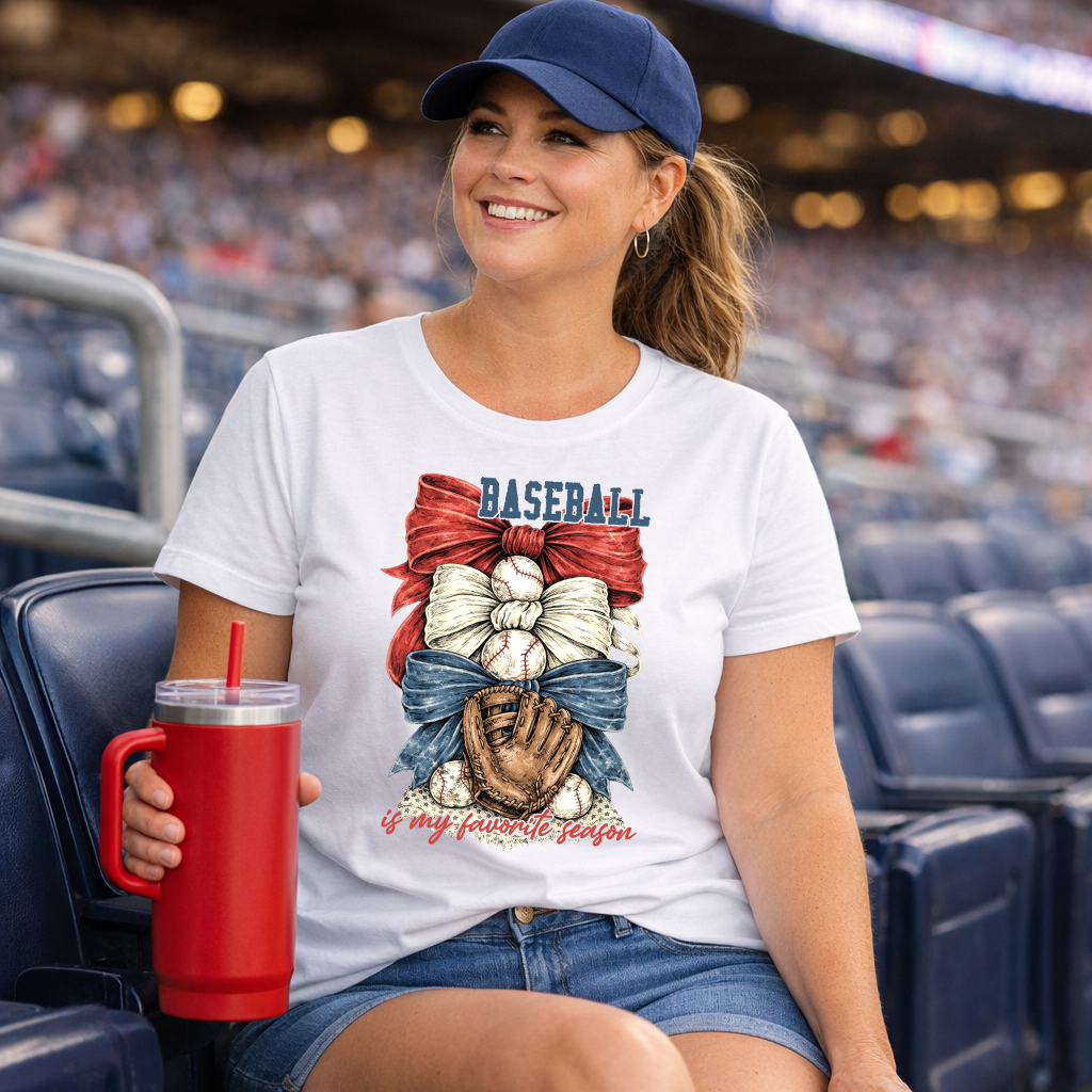 Baseball Is My Favorite Season Stacked Transfer