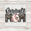 Baseball Mom Leopard Print Transfer