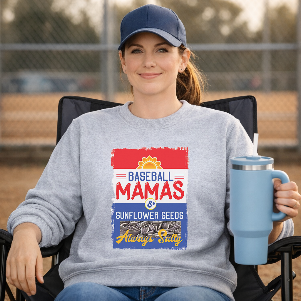 Baseball Mamas Sunflower Seeds Transfer