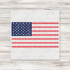 Baseball Stitch American Flag Transfer