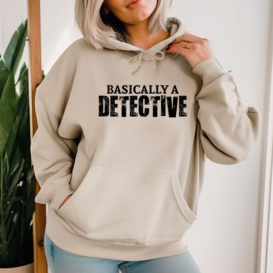 Basically A Detective DTF Transfer - T-SHIRT SIZE