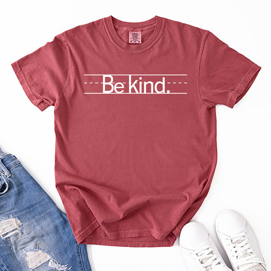 Be Kind Writing Guide Transfer - T-SHIRT SIZE