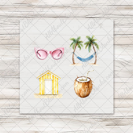 Beach Bliss 1 - COCKTAIL NAPKIN SIZE