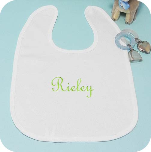 Diamond Pointelle Knit Baby Bib