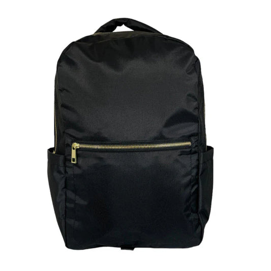 Black Nylon Teen or Adult Backpack