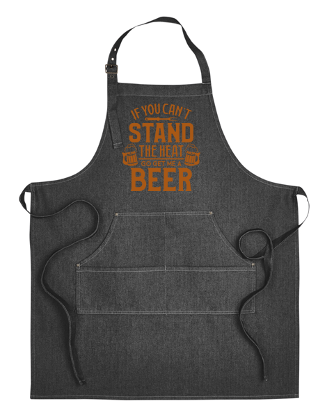 Unisex Denim Apron - Black