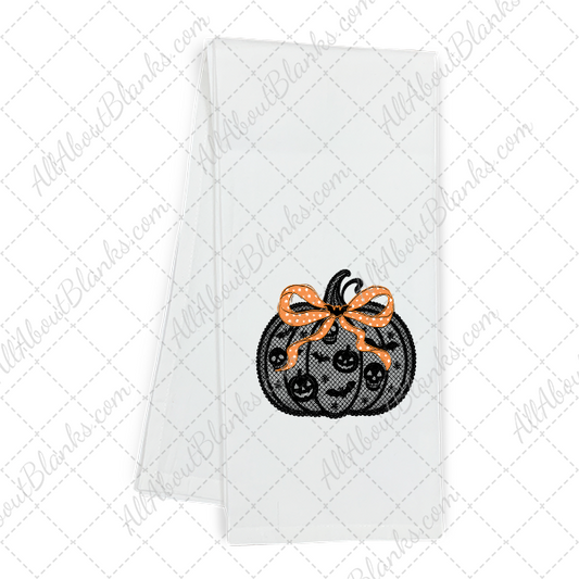 Black Lace Pumpkin Transfer