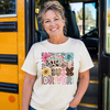 Boho Floral Bus Driver T-Shirt Transfer