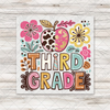 Boho Floral Grades Back To School Transfers