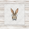 Boy Bunny With Eyeglasses DTF Transfer - BIB or ONESIE SIZE