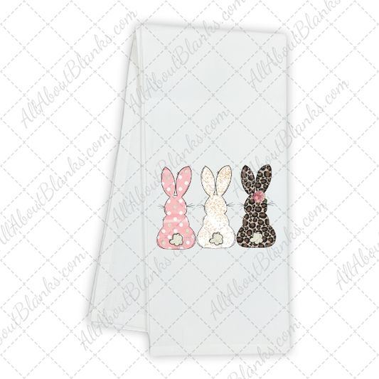 Bunny Tails Trio - Pink & Leopard DTF Transfer