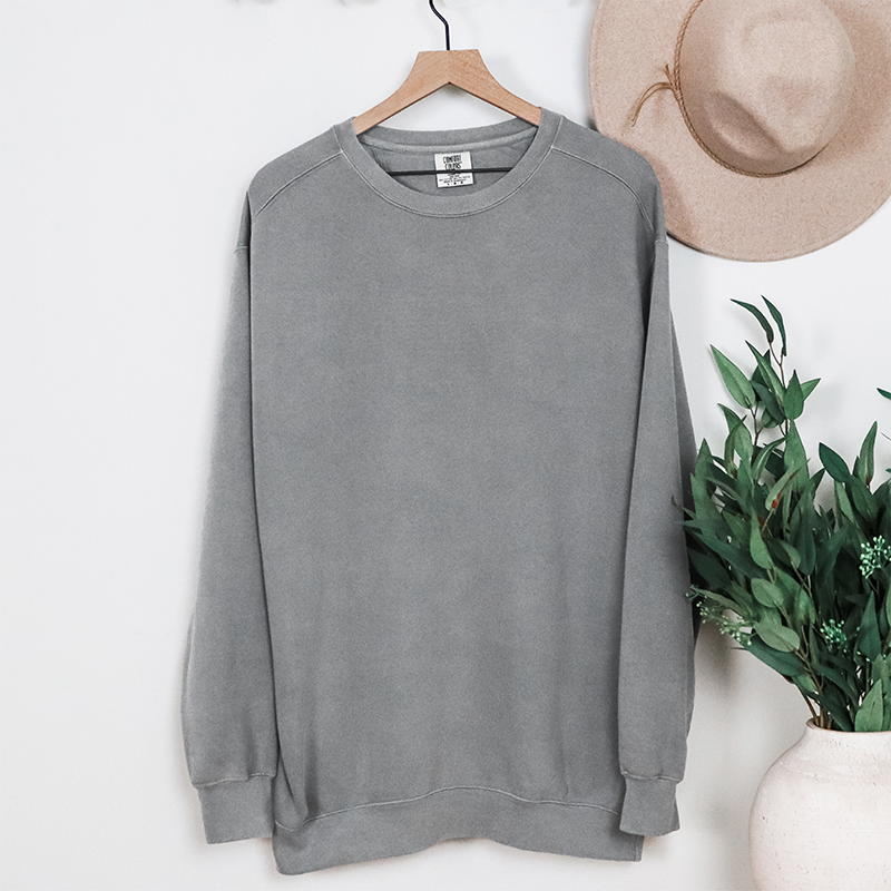 Comfort Colors Garment-Dyed Sweatshirt - Grey