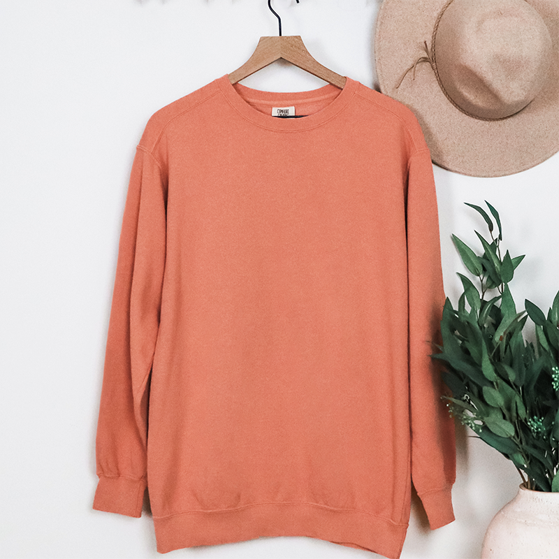 Comfort Colors Garment-Dyed Sweatshirt - Terracotta