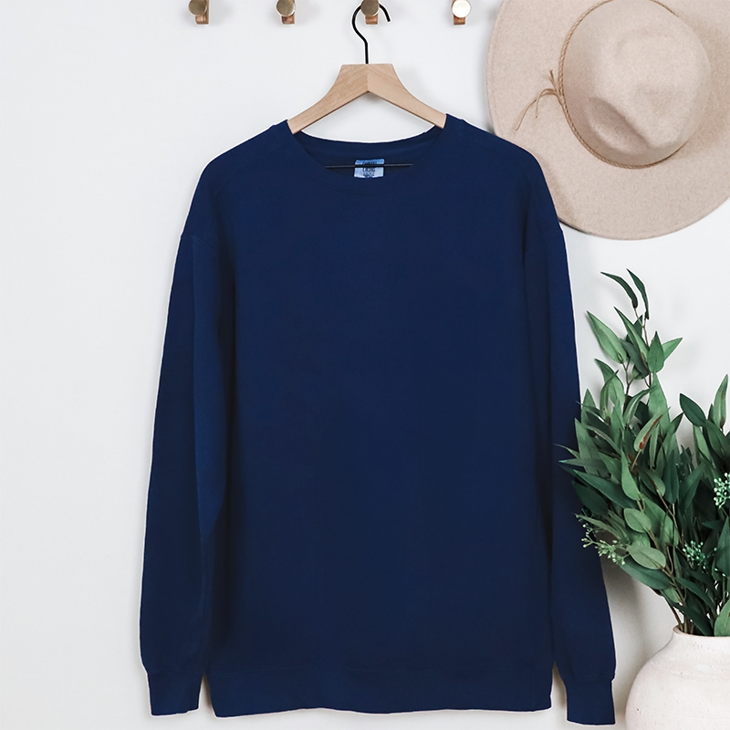 Comfort Colors Garment-Dyed Sweatshirt - True Navy